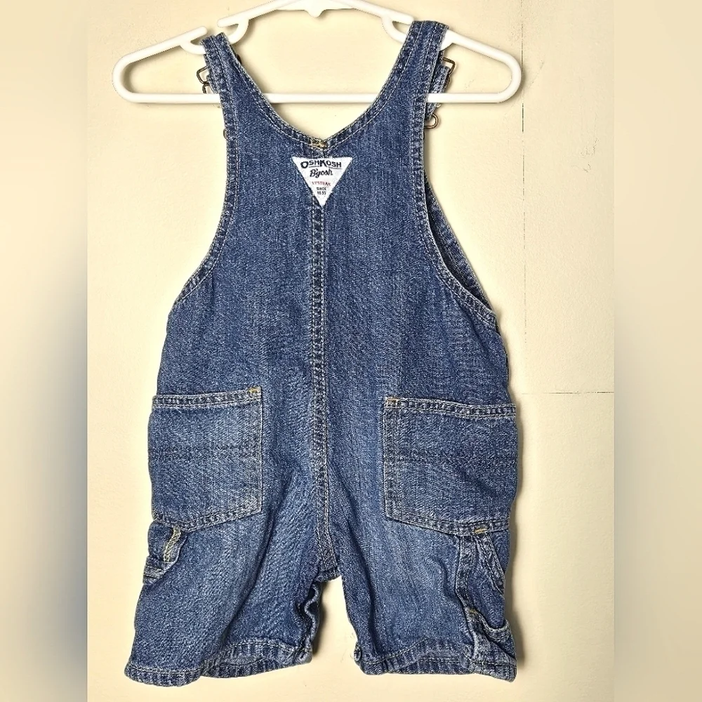 Vintage Osh Kosh‎ B'Gosh Carpenter Cargo Overalls, Size 18 Months